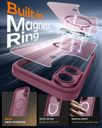 Prenora shockproof bumper case for iPhone 17 Plum corner protection
