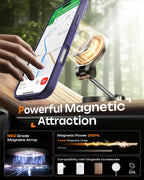 Slim translucent matte iPhone 17 Pro Max Midnight Purple case with raised camera frame