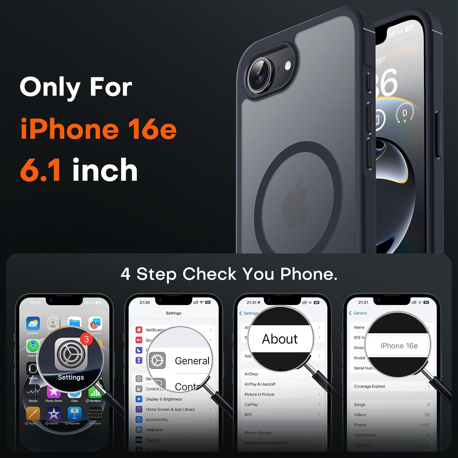 Wireless charging with Prenora MagSafe iPhone 16e case
